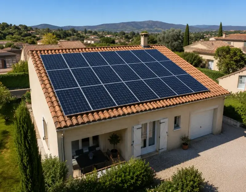 Prime à l'autoconsommation panneaux solaires Figanières — aide financière de l'État